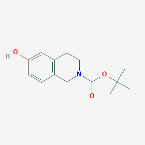 molecular formula C14H19NO3 B104791 叔丁基 6-羟基-3,4-二氢异喹啉-2(1H)-羧酸酯 CAS No. 158984-83-9