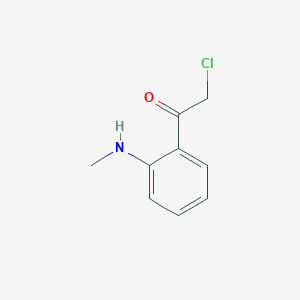 molecular formula C9H10ClNO B104797 2-Chloro-1-[2-(methylamino)phenyl]ethanone CAS No. 16063-20-0