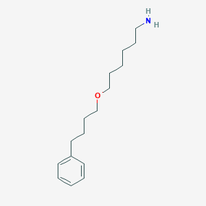 molecular formula C16H27NO B104863 1-己胺，6-(4-苯基丁氧基)- CAS No. 97664-58-9