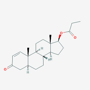 molecular formula C22H32O3 B104897 17β-羟基-5α-雄甾-1-烯-3-酮丙酸酯 CAS No. 16134-78-4