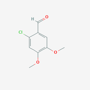 molecular formula C9H9ClO3 B104898 2-氯-4,5-二甲氧基苯甲醛 CAS No. 18093-05-5