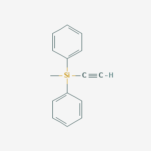 molecular formula C15H14Si B104899 (甲基二苯甲硅烷基)乙炔 CAS No. 17156-65-9