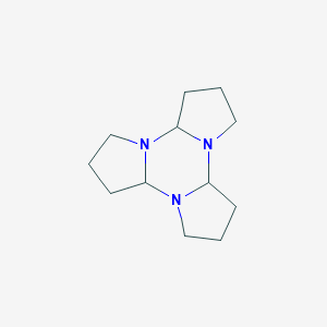 molecular formula C12H21N3 B104921 十二氢三吡咯并(1,2-a:1',2'-c:1'',2''-e)(1,3,5)三嗪 CAS No. 5981-17-9