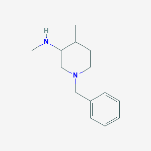 molecular formula C14H22N2 B104929 1-benzyl-N,4-dimethylpiperidin-3-amine CAS No. 384338-23-2