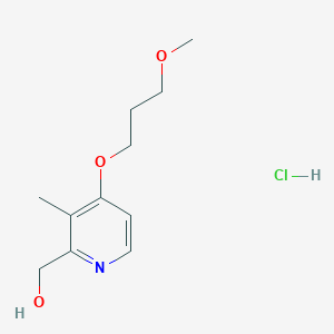 molecular formula C11H18ClNO3 B104964 (4-(3-甲氧基丙氧基)-3-甲基吡啶-2-基)甲醇盐酸盐 CAS No. 675198-19-3