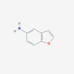 molecular formula C8H7NO B105165 1-苯并呋喃-5-胺 CAS No. 58546-89-7
