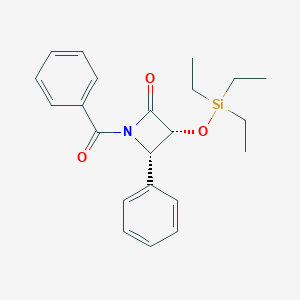 molecular formula C22H27NO3Si B105185 (3R,4S)-1-苯甲酰-4-苯基-3-[(三乙基甲硅烷基)氧基]-2-氮杂环丁酮 CAS No. 149249-91-2