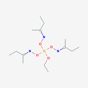molecular formula C14H29N3O4Si B010522 2-Butanone, O,O',O''-(ethoxysilylidyne)trioxime CAS No. 101371-00-0