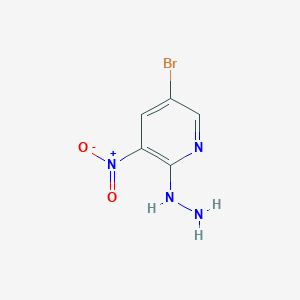 molecular formula C5H5BrN4O2 B105265 5-溴-2-肼基-3-硝基吡啶 CAS No. 15862-42-7