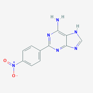 molecular formula C11H8N6O2 B010528 2-(p-Nitrophenyl)adenine CAS No. 109875-50-5