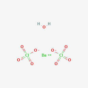 molecular formula BaCl2H2O9 B105337 高氯酸钡水合物 CAS No. 15318-52-2