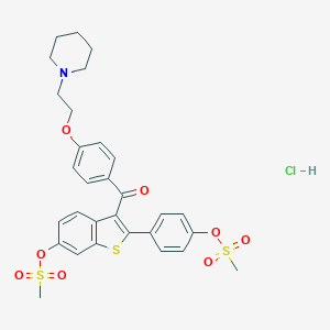 molecular formula C30H32ClNO8S3 B105359 雷洛昔芬杂质 1 CAS No. 84449-85-4