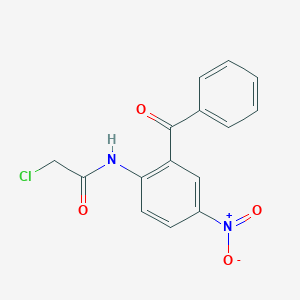 B105399 N-(2-Benzoyl-4-nitrophenyl)-2-chloroacetamide CAS No. 20821-91-4