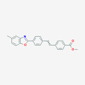B105454 Benzoic acid, 4-[2-[4-(5-methyl-2-benzoxazolyl)phenyl]ethenyl]-, methyl ester CAS No. 18039-18-4