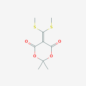 molecular formula C9H12O4S2 B010551 5-（双（甲硫基）亚甲基）-2,2-二甲基-1,3-二氧杂环-4,6-二酮 CAS No. 100981-05-3