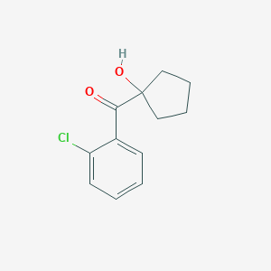 molecular formula C12H13ClO2 B105571 (2-氯苯基)(1-羟基环戊基)酮 CAS No. 90717-17-2