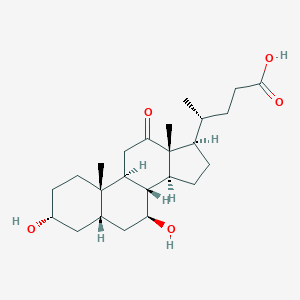 molecular formula C24H38O5 B105586 3α,7β-二羟基-12-氧代-5β-胆烷-24-酸 CAS No. 81873-91-8