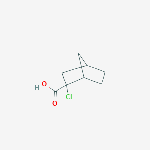 molecular formula C8H11ClO2 B010561 2-Chlorobicyclo[2.2.1]heptane-2-carboxylic acid CAS No. 101774-57-6