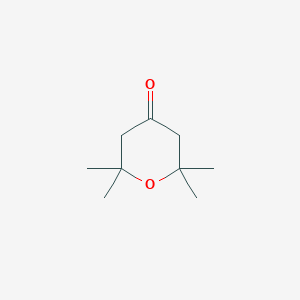 molecular formula C9H16O2 B105610 2,2,6,6-四甲基氧杂环-4-酮 CAS No. 1197-66-6