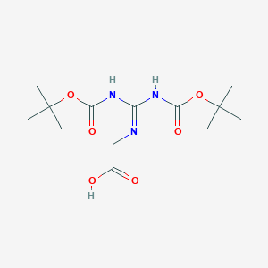 molecular formula C13H23N3O6 B105615 1,3-二叔丁氧羰基-2-(羧甲基)胍 CAS No. 158478-76-3