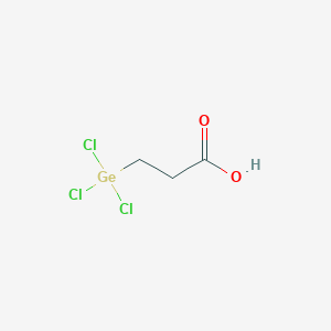 molecular formula C3H5Cl3GeO2 B105624 丙酸，3-(三氯锗基)- CAS No. 15961-23-6
