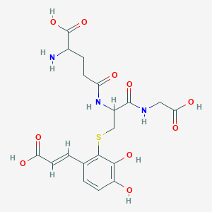 molecular formula C19H23N3O10S B010564 2-S-Glutathionylcaffeic acid CAS No. 100045-68-9