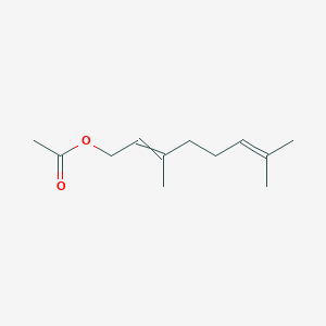 molecular formula C12H20O2 B105696 3,7-二甲基辛-2,6-二烯基乙酸酯 CAS No. 16409-44-2
