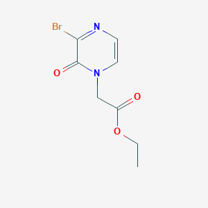 molecular formula C8H9BrN2O3 B105713 （3-溴-2-氧代-2H-吡嗪-1-基）-乙酸乙酯 CAS No. 267876-34-6