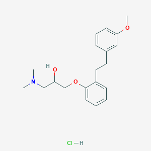 B105735 1-(Dimethylamino)-3-(2-(3-methoxyphenethyl)phenoxy)propan-2-ol hydrochloride CAS No. 135261-74-4
