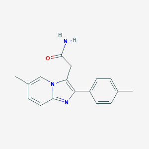 B105741 2-[6-Methyl-2-(4-methylphenyl)imidazo[1,2-a]pyridin-3-yl]acetamide CAS No. 365213-58-7