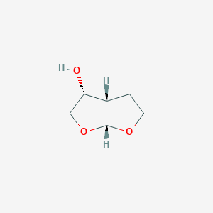 molecular formula C6H10O3 B105745 (3r,3as,6ar)-六氢呋喃[2,3-b]呋喃-3-醇 CAS No. 156928-09-5
