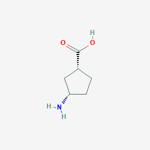 molecular formula C6H11NO2 B105779 (1R,3S)-3-Aminocyclopentanecarboxylic acid CAS No. 19042-34-3