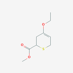 molecular formula C9H14O3S B010578 methyl 4-ethoxy-3,6-dihydro-2H-thiopyran-2-carboxylate CAS No. 100946-76-7