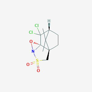 molecular formula C10H13Cl2NO3S B105849 (-)-(8,8-二氯樟脑磺酰)恶唑烷酮 CAS No. 139628-16-3