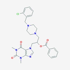 B010587 7-(2-Benzoyloxy-3-(4-(o-chlorobenzyl)-1-piperazinyl)propyl)theophylline CAS No. 19977-11-8