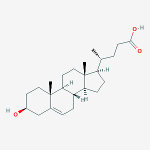 molecular formula C24H38O3 B105933 3b-Hydroxy-5-cholenoic acid CAS No. 5255-17-4
