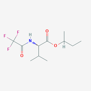 molecular formula C11H18F3NO3 B105949 Valine, N-(trifluoroacetyl)-, sec-butyl ester, L- CAS No. 16974-92-8