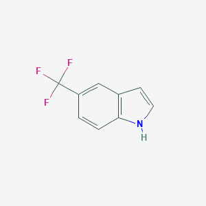 molecular formula C9H6F3N B010600 5-(三氟甲基)吲哚 CAS No. 100846-24-0