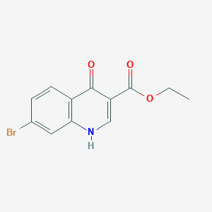 molecular formula C12H10BrNO3 B106026 7-溴-4-羟基喹啉-3-羧酸乙酯 CAS No. 208580-23-8