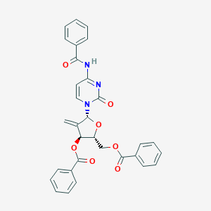 B106046 (2R,3S,5R)-5-(4-Benzamido-2-oxopyrimidin-1(2H)-yl)-2-((benzoyloxy)methyl)-4-methylenetetrahydrofuran-3-yl benzoate CAS No. 863329-63-9