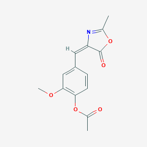B106073 4-[[4-(Acetyloxy)-3-methoxyphenyl]methylene]-2-methyloxazol-5(4H)-one CAS No. 39600-31-2