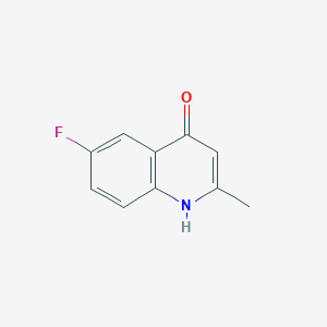 molecular formula C10H8FNO B106100 6-氟-2-甲基喹啉-4-醇 CAS No. 15912-68-2