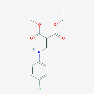 molecular formula C14H16ClNO4 B106151 2-((4-氯苯基氨基)亚甲基)丙二酸二乙酯 CAS No. 19056-79-2