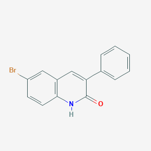 molecular formula C15H10BrNO B010622 6-Bromo-3-phenylquinolin-2(1H)-one CAS No. 110486-57-2