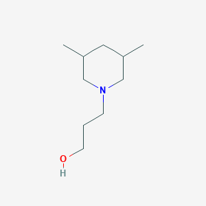 molecular formula C10H21NO B010630 3-(3,5-二甲基哌啶-1-基)丙醇 CAS No. 110514-23-3