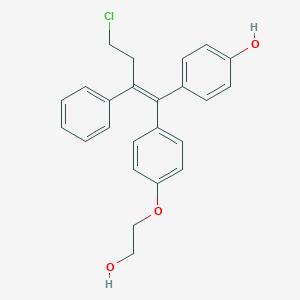 B106303 4-[(Z)-4-chloro-1-[4-(2-hydroxyethoxy)phenyl]-2-phenylbut-1-enyl]phenol CAS No. 128585-01-3
