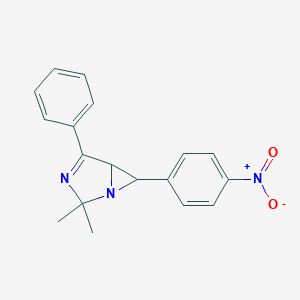 B106331 2,2-Dimethyl-6-(4-nitrophenyl)-4-phenyl-1,3-diazabicyclo[3.1.0]hex-3-ene CAS No. 15757-54-7