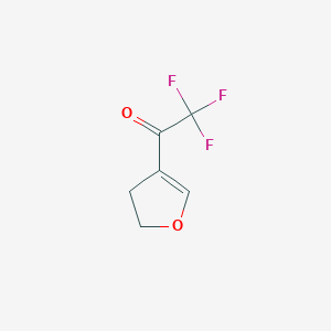 molecular formula C6H5F3O2 B010641 1-(4,5-Dihydrofuran-3-yl)-2,2,2-trifluoroethan-1-one CAS No. 109317-75-1