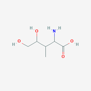 molecular formula C6H13NO4 B010642 2-Amino-4,5-dihydroxy-3-methylpentanoic acid CAS No. 105817-06-9