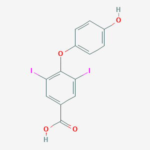B106471 4-(4-Hydroxyphenoxy)-3,5-diiodobenzoic acid CAS No. 1838-55-7